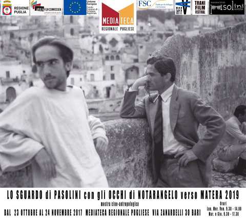 Bari, alla Mediateca mostra fotografica dedicata a Pier Paolo Pasolini